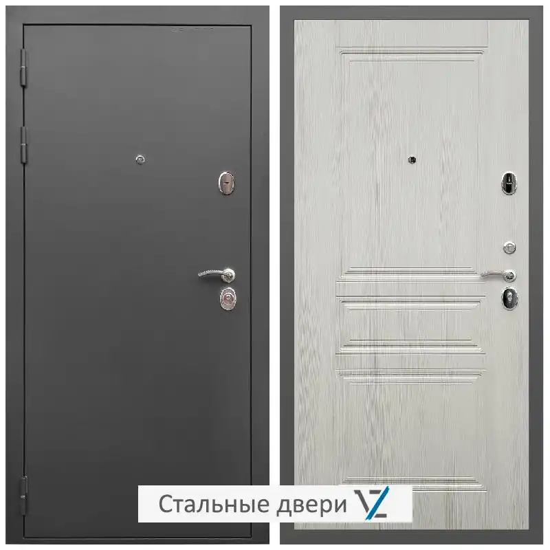 Дверь входная металлическая VZ Гарант / ФЛ-243 Лиственница беж