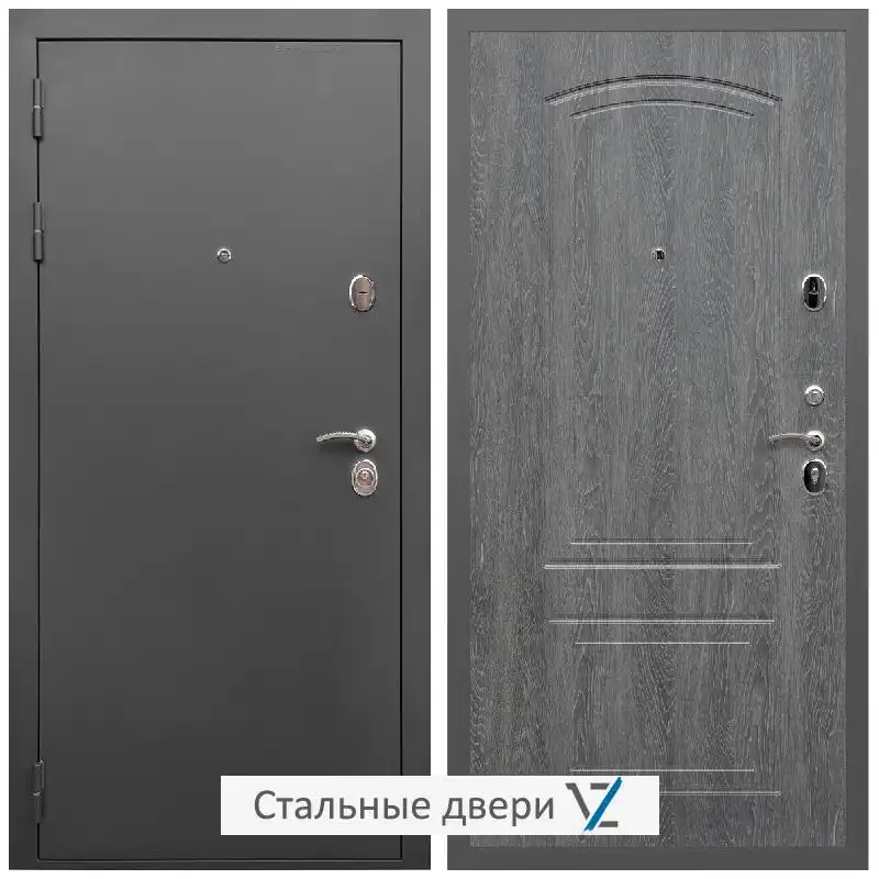 Дверь входная металлическая VZ Гарант / ФЛ-138 Дуб Филадельфия графит